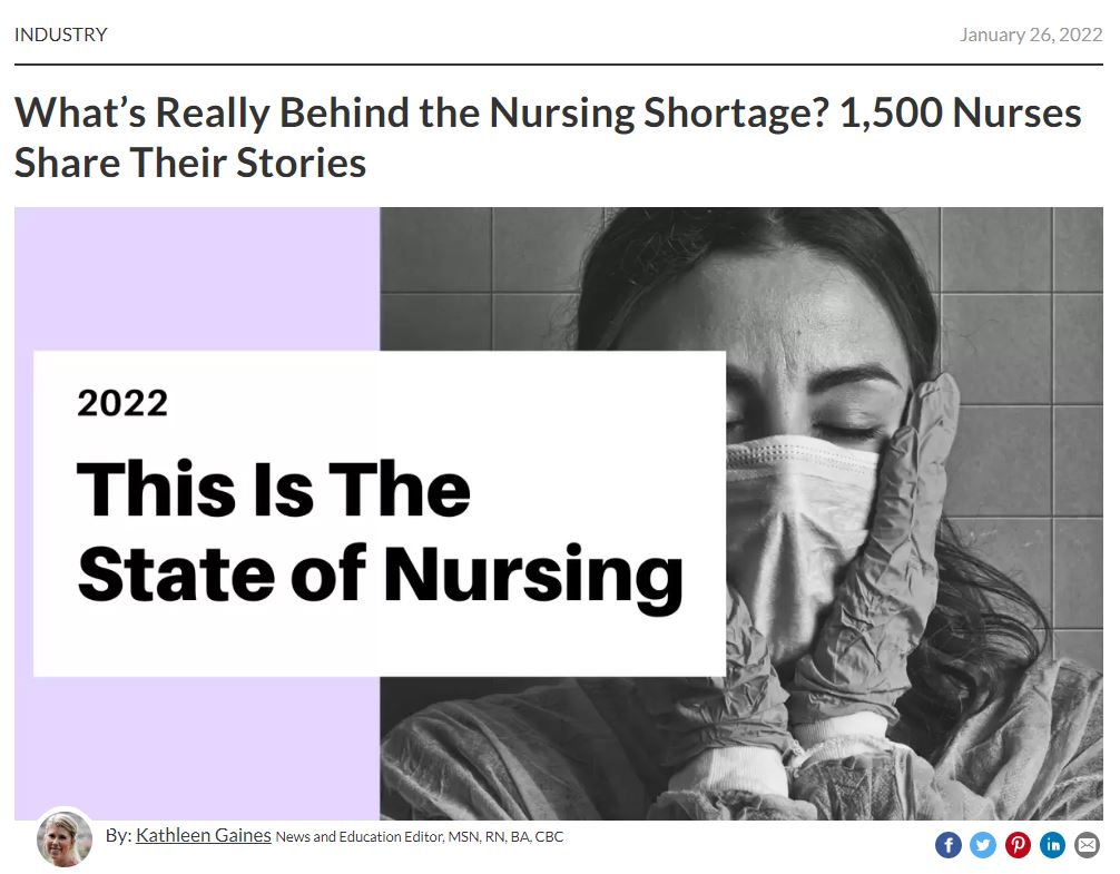 What's Really Behind the Nursing Shortage? 1,500 Nurses Share Their Stories